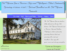Tablet Screenshot of oldmissioninn.com
